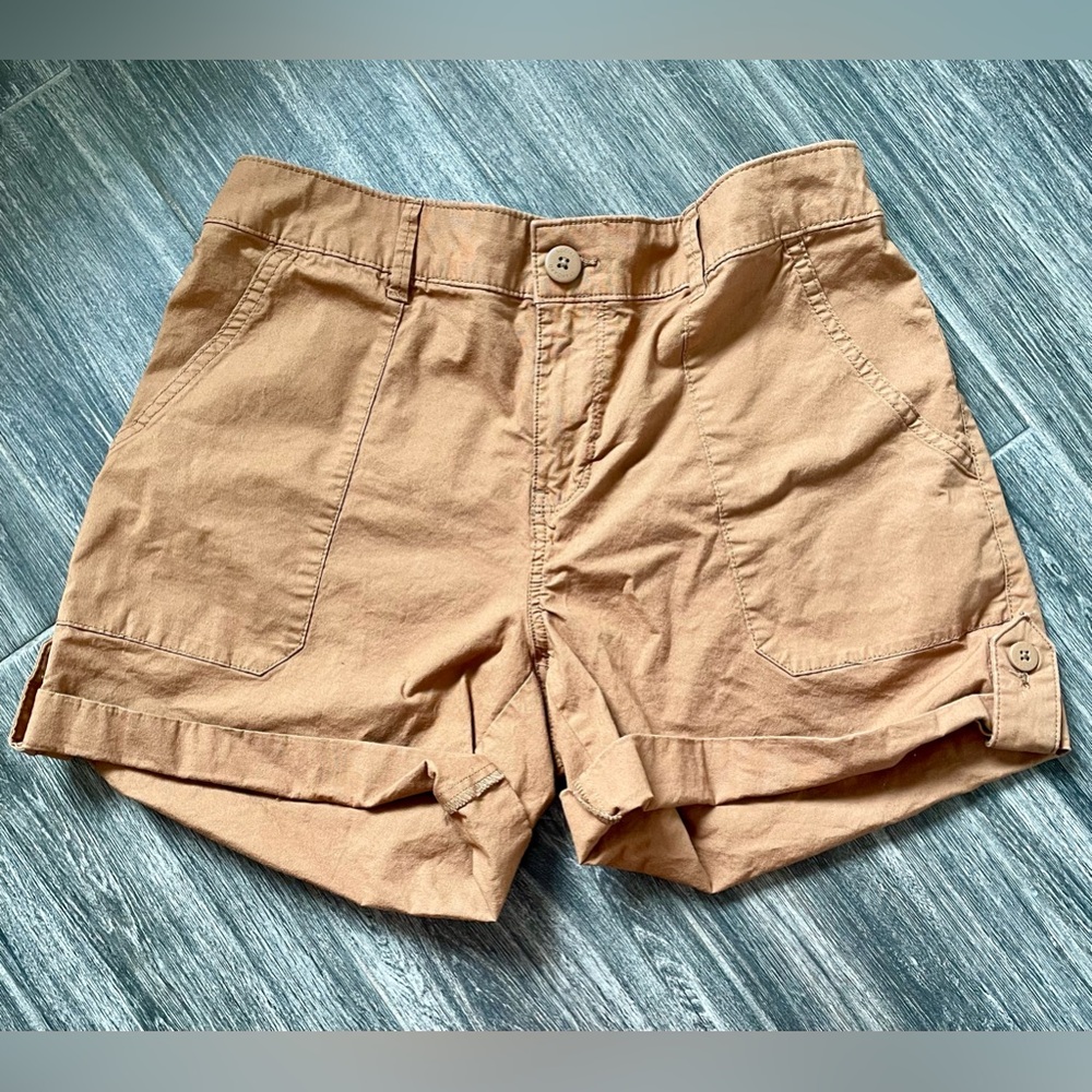 Khaki short cargo with pockets Sz S